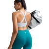 imageRUNNING GIRL Sports Bra for WomenMolded Cup Strappy Running High Impact Sports Bra with Sewn in PadsGrey