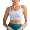 imageRUNNING GIRL Sports Bra for WomenMolded Cup Strappy Running High Impact Sports Bra with Sewn in PadsGrey
