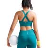 imageRUNNING GIRL Sports Bra for WomenMolded Cup Strappy Running High Impact Sports Bra with Sewn in PadsTeal