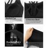 imageRUNNING GIRL Sports Bras for Women High Support Molded Cup High Impact Sports Bras with Sewn in Pads Strappy Yoga BraBlack