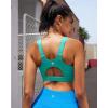 imageRUNNING GIRL Sports Bras for Women PaddedScoop Neck Racerback Sports Bra Medium Support Workout Yoga BraBright Green
