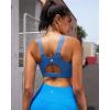 imageRUNNING GIRL Sports Bras for Women PaddedScoop Neck Racerback Sports Bra Medium Support Workout Yoga BraLight Blue