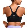 imageRUNNING GIRL Sports Bra for Women Molded Cup High Impact Sports Bras for Women with Sewn in PadsBlack