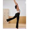 imageRUNNING GIRL Flare Pants with Pockets High Waist Yoga Pants Buttery Soft Bootcut Wide Leg Leggings for WomenBlack