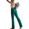 imageRUNNING GIRL Flare Pants with Pockets High Waist Yoga Pants Buttery Soft Bootcut Wide Leg Leggings for WomenTeal
