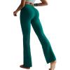 imageRUNNING GIRL Flare Pants with Pockets High Waist Yoga Pants Buttery Soft Bootcut Wide Leg Leggings for WomenTeal