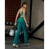 imageRUNNING GIRL Flare Pants with Pockets High Waist Yoga Pants Buttery Soft Bootcut Wide Leg Leggings for WomenTeal