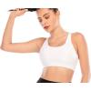 imageRUNNING GIRL Sports Bras for Women Backless Padded Sports Bra Tank Top Long Line Gym High Impact Sports Bra Push upWX2569WhiteXXL