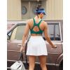 imageRUNNING GIRL Sports Bras for Women High Support High Impact Running Sports Bra Moulded Cup Racerback Sports BrasGreen