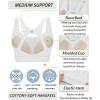 imageRUNNING GIRL Sports Bras for Women High Support High Impact Running Sports Bra Moulded Cup Racerback Sports BrasWhite