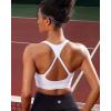 imageRUNNING GIRL Sports Bras for Women Medium Support Yoga Sport Bra with Removable Cups Racerback Workout BraAwhite