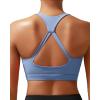 imageRUNNING GIRL Sports Bras for Women Medium Support Yoga Sport Bra with Removable Cups Racerback Workout BraAlight Blue