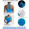 imageRUNNING GIRL Tank top with Built in Bra for WomenCompression Shirts Crisscross Back Workout Yoga TopsBright Blue