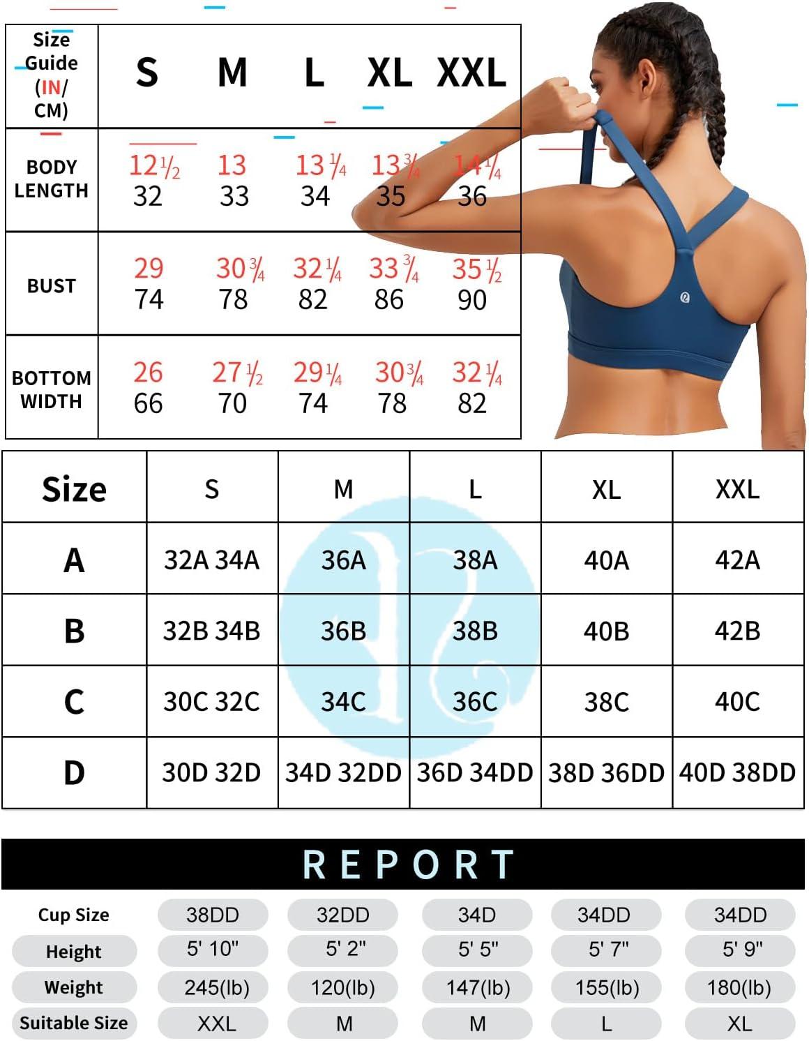 imageRUNNING GIRL Sports Bras for Women Molded Cup High Impact Sports Bra Workout Bras for Women High Support RacerbackAnavy Blue