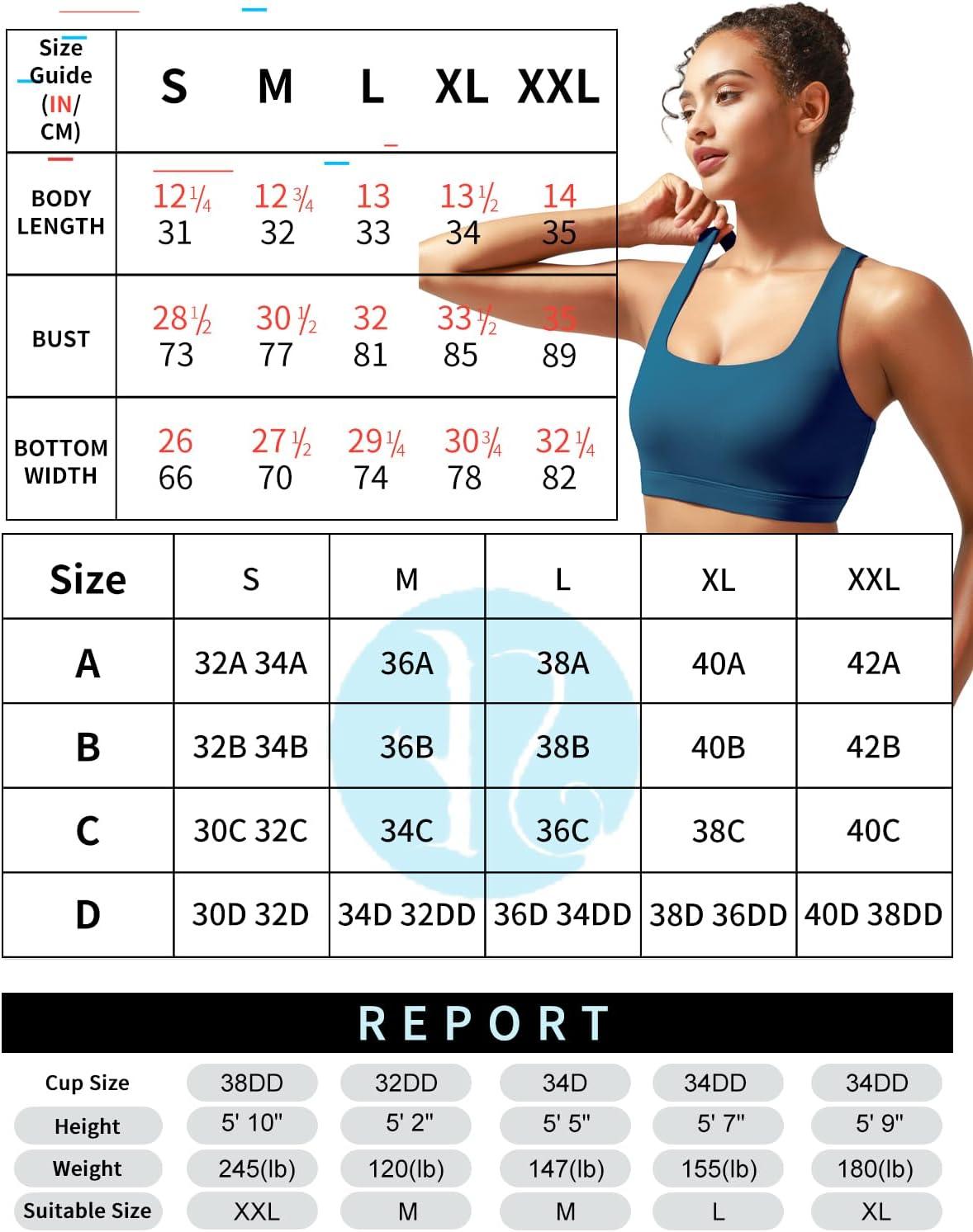 imageRUNNING GIRL Sports Bras for Women Molded Cup High Impact Sports Bra Workout Bras for Women High Support RacerbackBnavy