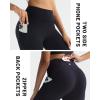 imageRUNNING GIRL Leggings with Pockets for Women Tummy Control 25quot High Waisted Yoga Pants Buttery Soft Gym Workout Yoga LeggingsJet Black