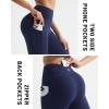 imageRUNNING GIRL Leggings with Pockets for Women Tummy Control 25quot High Waisted Yoga Pants Buttery Soft Gym Workout Yoga LeggingsNavy Blue