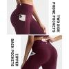 imageRUNNING GIRL Leggings with Pockets for Women Tummy Control 25quot High Waisted Yoga Pants Buttery Soft Gym Workout Yoga LeggingsRusset
