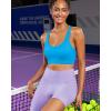 imageRUNNING GIRL Sports Bra for Women High SupportMolded Cup Strappy Running Sports Bras with Sewn in PadsBright Blue