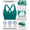 imageRUNNING GIRL Sports Bra for Women High SupportMolded Cup Strappy Running Sports Bras with Sewn in PadsTeal