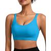 imageRUNNING GIRL Sports Bras for Women High SupportHigh Impact Sports Bra for Women Large Bust with Molded Cups3050BlueXL