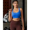 imageRUNNING GIRL Sports Bras for Women Molded Cup High Impact Sports Bra Workout Bras for Women High Support RacerbackAcerulean Blue