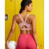 imageRUNNING GIRL Sports Bras for Women Molded Cup High Impact Sports Bra Workout Bras for Women High Support RacerbackBflush Pink