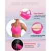 imageRUNNING GIRL Sports Bras for Women Molded Cup High Impact Sports Bra Workout Bras for Women High Support RacerbackDhot Pink