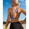 imageRUNNING GIRL Sports Bras for Women Molded Cup High Impact Sports Bra Workout Bras for Women High Support RacerbackGpurple