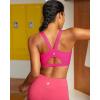 imageRUNNING GIRL Sports Bras for Women Molded Cup High Impact Sports Bra Workout Bras for Women High Support RacerbackBhot Pink