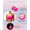imageRUNNING GIRL Sports Bras for Women Molded Cup High Impact Sports Bra Workout Bras for Women High Support RacerbackBhot Pink