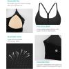 imageRUNNING GIRL YBack Sports Bras for Women Medium Impact Wirefree Padded Bra Workout Crop Top Longline Sports Bra Push upEblack