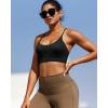 imageRUNNING GIRL YBack Sports Bras for Women Medium Impact Wirefree Padded Bra Workout Crop Top Longline Sports Bra Push upEblack