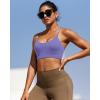 imageRUNNING GIRL YBack Sports Bras for Women Medium Impact Wirefree Padded Bra Workout Crop Top Longline Sports Bra Push upEpurple