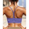 imageRUNNING GIRL YBack Sports Bras for Women Medium Impact Wirefree Padded Bra Workout Crop Top Longline Sports Bra Push upEpurple
