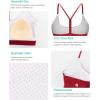 imageRUNNING GIRL YBack Sports Bras for Women Medium Impact Wirefree Padded Bra Workout Crop Top Longline Sports Bra Push upEred