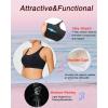 imageRUNNING GIRL YBack Sports Bras for Women Medium Impact Wirefree Padded Bra Workout Crop Top Longline Sports Bra Push upGblack