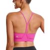 imageRUNNING GIRL YBack Sports Bras for Women Medium Impact Wirefree Padded Bra Workout Crop Top Longline Sports Bra Push upEhot Pink