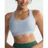 imageRUNNING GIRL Sports Bras for WomenHigh Impact Criss Cross Back Molded Cup Running Bra with Sewn in PadsGrey