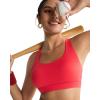 imageRUNNING GIRL Sports Bras for WomenHigh Impact Criss Cross Back Molded Cup Running Bra with Sewn in PadsRed