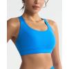 imageRUNNING GIRL Sports Bras for WomenHigh Impact Criss Cross Back Molded Cup Running Bra with Sewn in PadsSparkle Blue