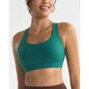 imageRUNNING GIRL Sports Bras for WomenHigh Impact Criss Cross Back Molded Cup Running Bra with Sewn in PadsTeal