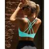 imageRUNNING GIRL Sports Bras for WomenStrappy Crisscross Back Padded Low Impact Running Sports Bra with Removable CupsElectric Green