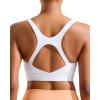 imageRUNNING GIRL High Impact Sports Bras for Women High Support Running Strappy Womens Sports Bra with Sewn in PadsHwhite