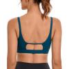 imageRUNNING GIRL Sports Bras for WomenSquare Neck Sports Bra Medium Support Yoga Bra Workout Crop Top with Removable Cups1dark Blue
