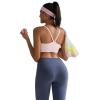 imageRUNNING GIRL Sports Bras for WomenLight Impact Molded Cup Strap Sports Bra with Sewn in PadsBest for AC CupSoft Pink