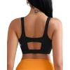 imageRUNNING GIRL Sports Bra for Women High Support Molded Cup High Impact Sports Bras with Sewn in PadsAblack