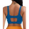 imageRUNNING GIRL Sports Bra for Women High Support Molded Cup High Impact Sports Bras with Sewn in PadsAdark Blue