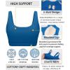 imageRUNNING GIRL Sports Bra for Women High Support Molded Cup High Impact Sports Bras with Sewn in PadsAdark Blue