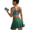 imageRUNNING GIRL Sports Bra for Women High Support Molded Cup High Impact Sports Bras with Sewn in PadsAdark Green